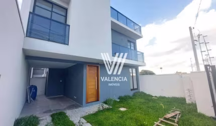 Sobrado Res. Guaruba | 3 dorm | Suíte | Vaga | 140 m² priv | Atuba - Curitiba/PR