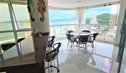 AVENIDA NEREU RAMOS. FRENTE PARA  O MAR. ANDAR ALTO. 4 SUÍTES. CHURRASQUEIRA. PISCINA. MOBILIADO. PERMUTA.