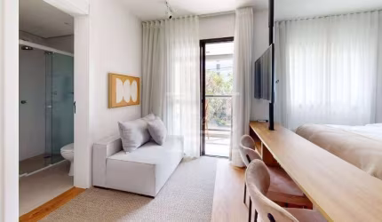RESIDENCIAL WALK BRIGADEIRO MERCÊS COM 01 DORMITÓRIO E SACADA