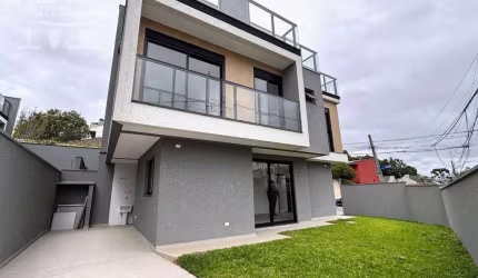 SOBRADO TRIPLEX, EXCELENTE LOCALIZAÇÃO CHURRASQUEIRA – SACADA E ROOFTOP - PILARZINHO - 3 QUARTOS, UMA 1 SUÍTE – PRÓXIMO AOS PARQUES TINGUI E TANGUÁ.
