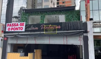 Loja para locação na Rua dos Pinheiros