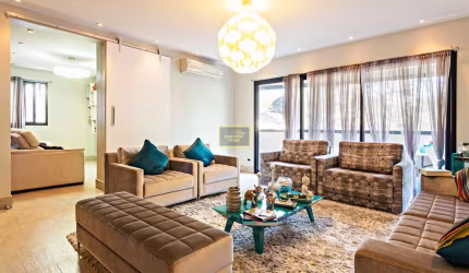 Apartamento Com 03 Suítes Mobiliado Para Alugar em Moema