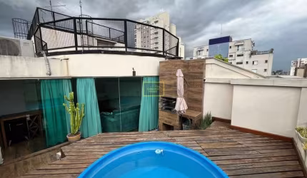 Cobertura duplex mobiliada em Pinheiros