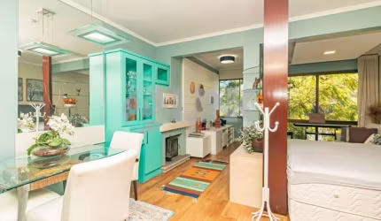 Apartamento mobiliado de 1 quarto com 1 vaga à venda no bairro Petrópolis em Porto Alegre
