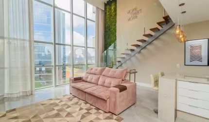 Apartamento duplex mobiliado de 1 quarto com 2 vagas à venda no bairro Petrópolis em Porto Alegre
