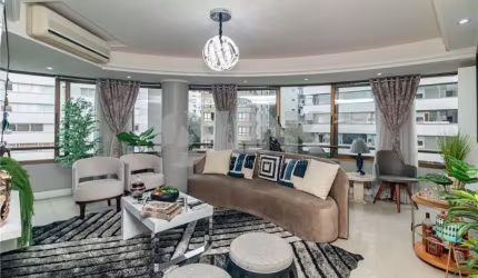 Apartamento mobiliado de 3 quartos com 2 vagas à venda no bairro Bela Vista em Porto Alegre