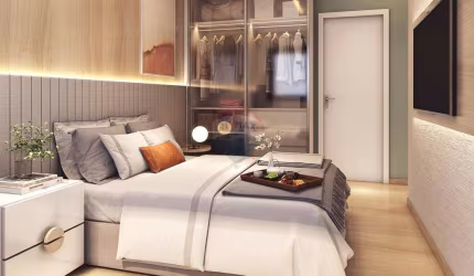 Zenith Cond Clube, Apartamento de 2 Quartos, suíte, varanda gourmet