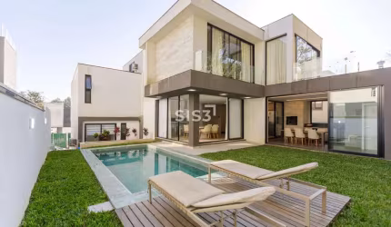 Casa em condomínio fechado com 4 quartos à venda na Avenida Fredolin Wolf, Santa Felicidade, Curitiba, 425 m2 por R$ 3.995.000