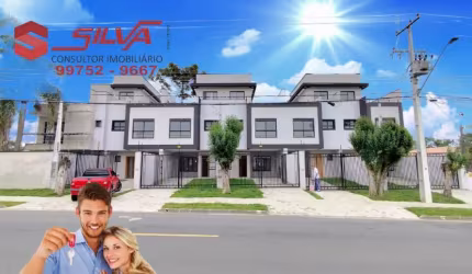 Sobrado Triplex  c/135m² c/ Quintal - c/ 03 Qtos sendo 01 Suíte Master - Terraço  Lounge - Instalação p/ Ar Condicionado - Cajuru - Curitiba