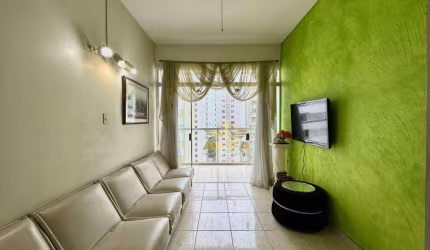 Vista mar - Apartamento à venda com 1 dormitório - 1 vaga - Pitangueiras - Guarujá/SP