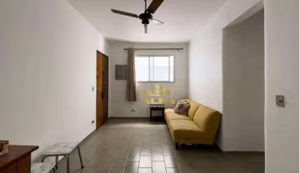 PERTO DO MAR - DESPESAS BAIXAS - Apartamento na Praia das Pitangueiras, 1 dormitório, Guarujá-SP.