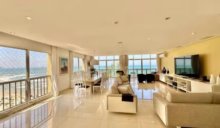 FRENTE MAR - Apartamento com 3 Suítes à venda, Praia das Pitangueiras, Guarujá/SP.
