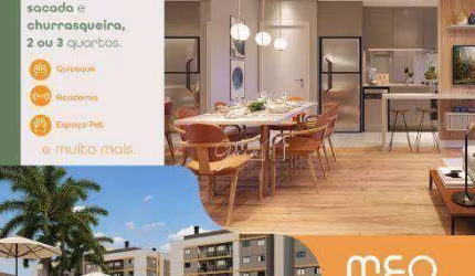 Meo Neoville  3 Quartos sendo 1 Suite Sacada com Churrasqueira