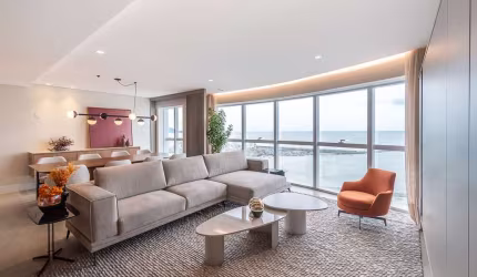 Apartamento de luxo na Fazenda, Itajaí-SC: 3 quartos, 3 suítes, 3 salas, 5 banheiros, 5 vagas de garagem, 328,96m² de área. Venha conferir!