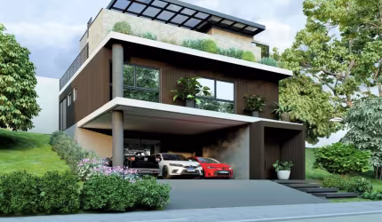 Green House Haras - Luxuosa casa de 4 suítes com 3 salas, 5 banheiros e 3 vagas de garagem em Balneário Camboriú-SC, bairro Ariribá.