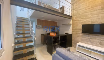 Apartamento tipo casa de 1 quarto novo mobiliado