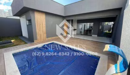 Casa terrea de 3 suítes e com piscina - Goiânia 2