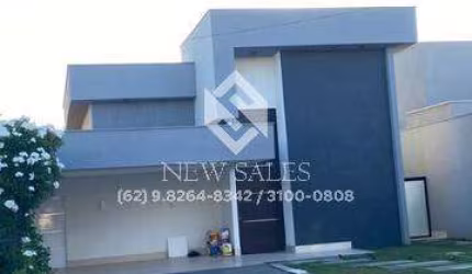 Excelente casa com 3 suítes planas em condômino luxuoso de Goiânia