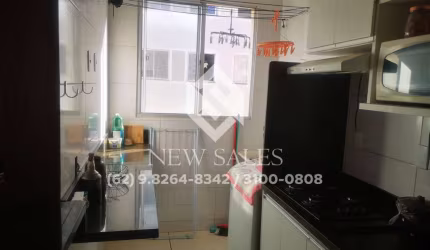apartamento com 52m² , 2 quartos (1 suite)  jardim bela vista ap goiania