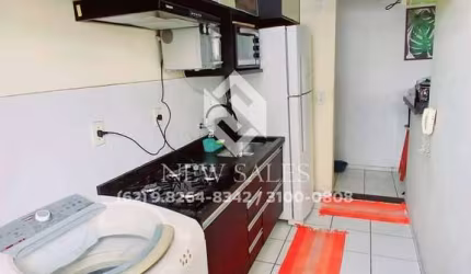 apartamento mobilhado 2 quartos 50 mts setor jardim bela vista