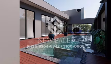 Excelente casa com 4 suítes plenas em condomínio luxuoso em Goiânia