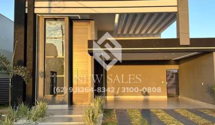 ALTO PADRÃO! Casa Térrea c/ 3 suítes, área gourmet c/ piscina -Terras Alpha