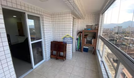 Apartamento com 2 dorms Varanda Gourmet e Vista Mar - Mobiliado!