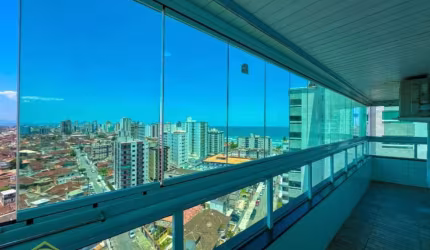 Caiçara  Vista Mar - Apto 03 dorms, 02 vagas c/ vista 765 mil