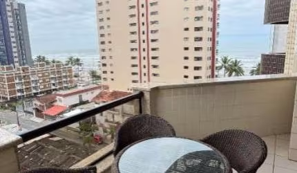 LINDO APTO, MOBILIADO, UMA SACADA ACONCHEGANTE COM VISTA MAR APENAS R$465 MIL.