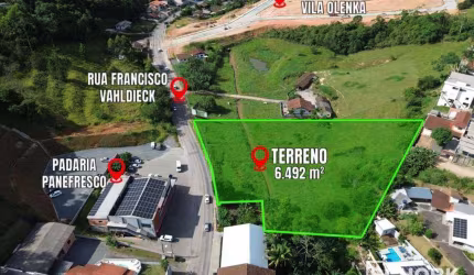 Terreno à venda, 6492 m² por R$ 2.200.000,00 - Fortaleza - Blumenau/SC