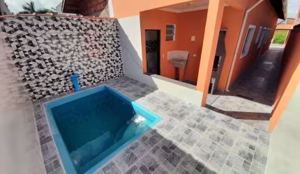 Casa à venda em Itanhaém, Balneário Tupy, com 2 quartos, com 65 m²