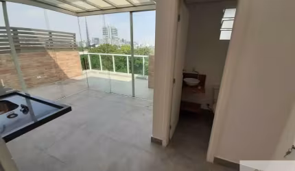 Cobertura Estilo Jardins Pinheiros, 2dormis, 2 banheiros, 2 vagas