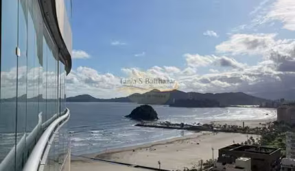 Locação Alto Padrão Studio - Vista Praia Mar - Bairro José Menino - Santos/SP.