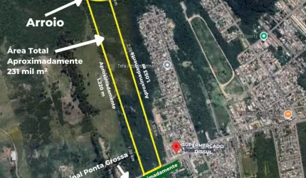 Terreno à venda na Avenida Principal da Ponta Grossa, 1289, Ponta Grossa, Porto Alegre, 230000 m2 por R$ 7.000.000