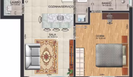 Apartamento com 1 quarto à venda na Rua Fernando Cortez, 553, Cristo Redentor, Porto Alegre, 41 m2 por R$ 389.000