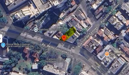 Terreno comercial à venda na Avenida Bento Gonçalves, 1196, Partenon, Porto Alegre, 264 m2 por R$ 870.000