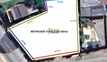 Terreno à venda, 920 m² por R$ 1.700.000,00 - Dom Bosco - Itajaí/SC