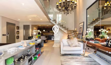 Apartamento Duplex 163m 2 suítes 3 banheiros 2 vagas mobiliado e decorado em Moema