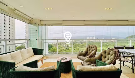 Apartamento à venda com 158m², 3 Dormitórios, 2 vagas com vista ao mar - Guarujá