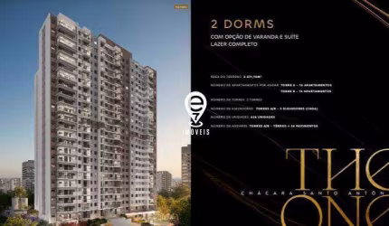 Apartamento à venda, 2 quartos, 1 suíte, 1 vaga, Chácara Santo Antônio (Zona Sul) - São Paulo/SP