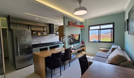 Apartamento à venda ou locação mobiliado em Praia Grande-SP, bairro Real! 1 quarto, 1 suíte, 2 salas, 2 banheiros, 1 vaga, 45m².