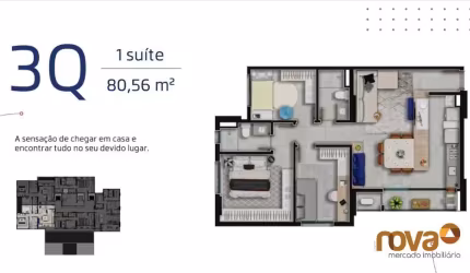 Apartamento com 3 quartos à venda na 12 A Q Area, 122, Setor Aeroporto, Goiânia por R$ 630.000