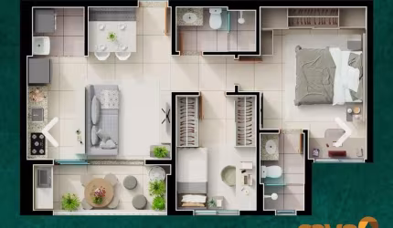 Apartamento com 2 quartos à venda na T-3, 435, Setor Bueno, Goiânia por R$ 525.000