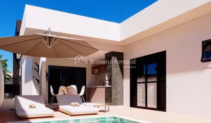 Casa à venda em condomínio, Nova Odessa, em construção,3 suites,lavabo,closet, ampla sala para 2 ambientes com pé direito alto integrada com a cozinha, lavabo, área de serviço e banheiro. Espaço gourm