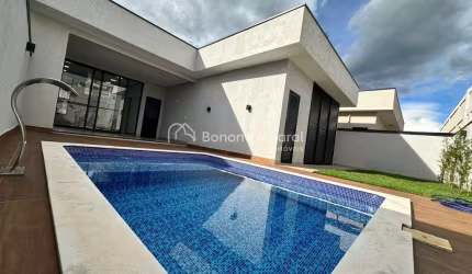 Casa térrea nova com 03 suítes à venda - Condomínio Residencial Royal Garden - Parque Brasil 500 - Paulínia / SP