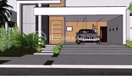 Casa à venda em condomínio, Paulinia, em construção, 3 suites, master, lavabo, living pé direito alto, área gourmet integrada, quintal, WC de serviço, fino acabamento, armários, despensa,aquecimento s