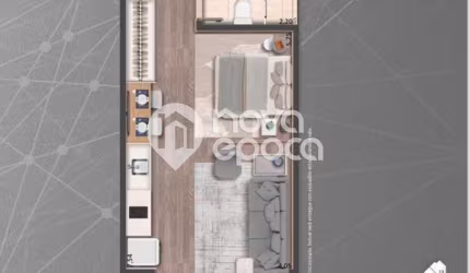 Apartamento com 1 quarto à venda na Largo dos Leões, Barra de Guaratiba, Rio de Janeiro, 36 m2 por R$ 876.341