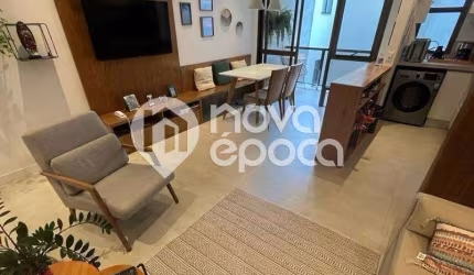 Flat com 1 quarto à venda na Avenida Bartolomeu Mitre, Leblon, Rio de Janeiro, 57 m2 por R$ 1.650.000
