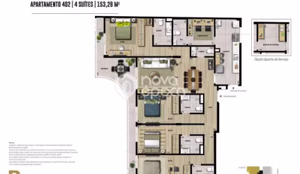 Apartamento com 4 quartos à venda na Rua Paulo Barreto, Botafogo, Rio de Janeiro, 153 m2 por R$ 2.799.990
