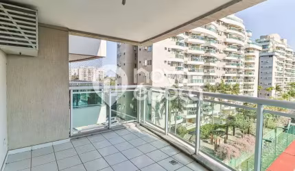 Apartamento com 2 quartos à venda na Avenida Salvador Allende, Recreio dos Bandeirantes, Rio de Janeiro, 67 m2 por R$ 574.000